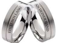 Gravurringe aus Edelstahl E280 Unisex mit Außengravur - Aholming