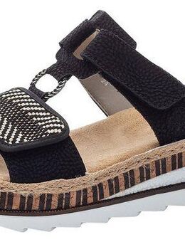 Rieker Pantolette, Keilabsatz, Sommerschuh, Schlappen mit weicher Innensohle