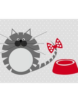 Napfunterlage Katze Mimi - L 43 x B 28,5 cm