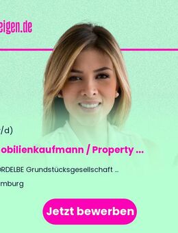 Immobilienkaufmann / Property Manager (m/w/d) - Vollzeit oder Teilzeit - Hamburg