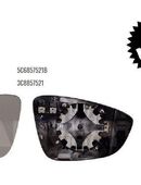 SPIEGELGLAS LINKS BEHEIZT ASPHÄRISCH VW JETTA 162 163 5C6857521B in 44319