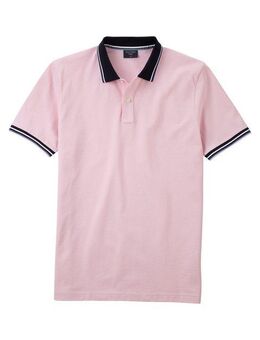 OLYMP Poloshirt Casual farbliche Kontrast-Details