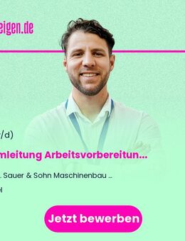 Teamleitung Arbeitsvorbereitung (m/w/d) - Kiel