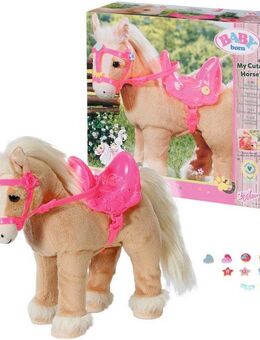 Baby Born Plüschfigur My Cute Horse, mit Sattel, Zaumzeug und Pins