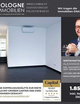 MODERNE DOPPELHAUSHÄLFTE ZUR MIETE IN FRECHEN CITY BEI KÖLN MIT GROßEM GARTEN UND ZWEI TERRASSEN - Frechen