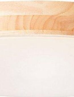 BreLight LED Wandleuchte Slimline, CCT - über Fernbedienung, Dimmfunktion, Nachtlichtfunktion, Timerfunktion, LED fest integriert, warmweiß - kaltweiß, D 50 cm, 3800 lm, 3000-6500 K, CCT, dimmbar, Holz hell/weiß