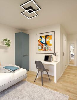 Neubau-Microappartment inkl. Balkon, TG-Stellplatz und Möblierung! Mitten im Herzen von Fürth! - Fürth