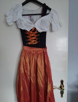 Seltenes getragenes Dirndl mit Bluse und Schürze - Hollenbach