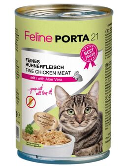 Sparpaket Feline Porta 12 x 400 g - Hühnerfleisch mit Aloe (getreidefrei)