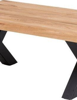 Home affaire Couchtisch Tristan, aus Massivholz Eiche mit Baumkante