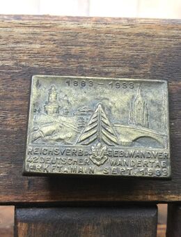 Orden Abzeichen Anstecker Sammler Antik Deutscher Wandertag Frankfurt am Main 1933 - Fulda