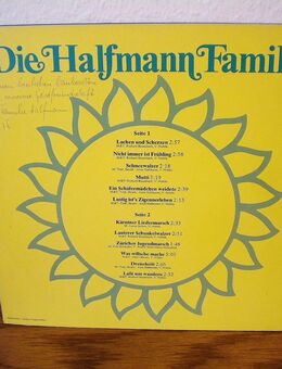 Die Halfmann Familie-dto.-Vinyl-LP,1975,signiert ! Rar ! - Linnich