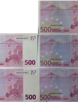 500 Euro Schein Geldschein Banknote X 0 Serie 2002 Druckfrisch - Wittingen Zentrum