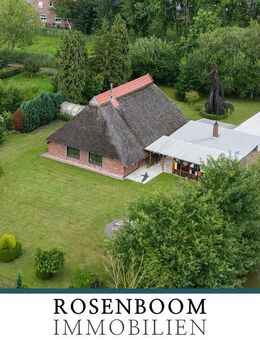 Historisches Reetdachhaus mit parkähnlichem Garten und direkter Wasserlage - Ovelgönne