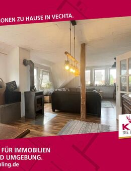 Großzügige 4-Zimmer Wohnung mit Kamin und Balkon. - Vechta