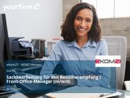 Sachbearbeitung für den Besucherempfang / Front-Office-Manager (m/w/d) - Gießen