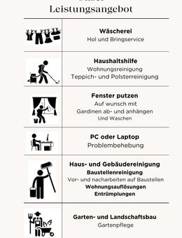 Haushaltshilfe, Fenster reinigung, Garten pflege, Wohnungsauflösung - Randowtal