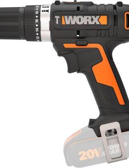 Worx Akku-Schlagbohrschrauber WX370.9, max. 1600 U/min, 2-Gang-Getriebe, Bohrstufe + Schlagfunktion, ohne Akku & Ladegerät