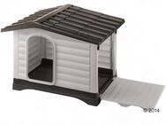 Ferplast Kunststoffhundehütte Dogvilla - Größe 90: B 88 x T 72 x H 65 cm