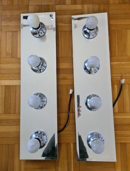 2 vintage Spiegel mit Glühlampen - Augsburg