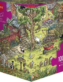 HEYE Puzzle Garden Adventures / Simons Cat, 1000 Puzzleteile, Made in Europe