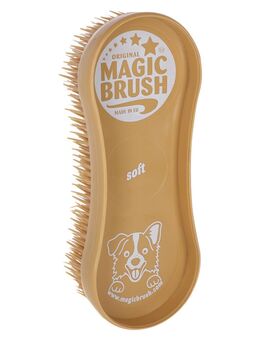 Kerbl MagicBrush Soft Sandstorm für Hunde - L 16,5 x B 6,5 x H 3 cm