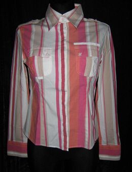 NEUw * Original VINTAGE * Business * Freizeit * Streifen * Hemd- Bluse "ESPRIT" Gr. 38/ S * pink * orange * weiß * - Riedlingen