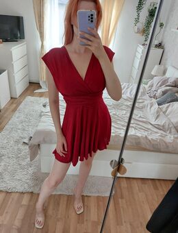 Wickelkleid Damen Rot S/M - Bestensee