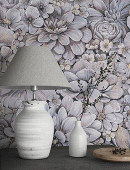 Marburg Vliestapete Flower, geprägt, matt, Blattmotiv moderne Tapete für Wohnzimmer Schlafzimmer Küche