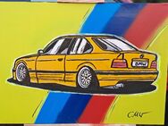 Handgefertigtes Comicbild BMW E36 Graffiti Leinwand Tuning - Schöppenstedt