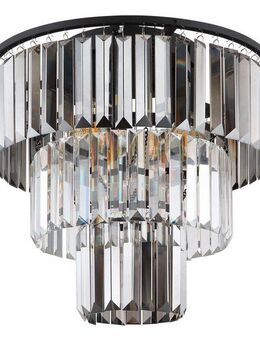 GLOBO LIGHTING Deckenleuchte NAXIS, ohne Leuchtmittel, Kristalllampe, Glaskristalle, Design Leuchte, Deckenlampe