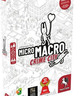 Pegasus Spiele Spiel MicroMacro Crime City, Detektivspiel, Made in Europe