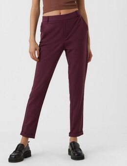 Vero Moda Anzughose VMMAYA MR LOOSE SOLID PANT NOOS knöchelfreie Form mit Saumaufschlag