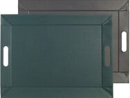 freeform Tablett DUO, 2-farbiges Wendetablett, Tablett und Tisch-Set in einem, wendbar, Kunstleder, (1-tlg), mit Doppelfunktion, pflegeleicht und kann platzsparend verstaut werden
