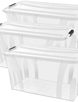 Siena Home Aufbewahrungsbox Anzio (Set, 3 St), Kunststoff, 100% recyclebar