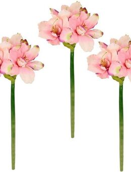 Kunstblume Amaryllis, I.GE.A., Höhe 65 cm, Kunst-Stielblume, 3er Set