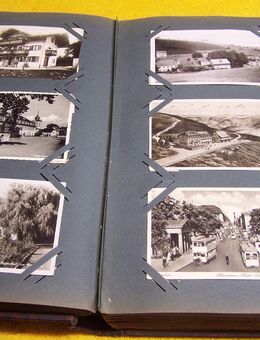 400 alte Ansichtskarten vor 1945 im alten Ansichtskartenalbum ca. 100 Jahre alt - Geringswalde
