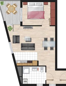 Seltene Gelegenheit! Wohnen ab 60, altersgerechte 2-Zimmer-Wohnung - Steinenbronn