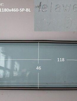 Wohnwagenfenster HelawerkP D309 ca 118 x 46, zB Fendt / Tabbert, blau, Sonderpreis - Schotten Zentrum