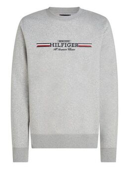 Tommy Hilfiger Sweatshirt HILFIGER STRIPE SWEATSHIRT mit mehrfarbigen Print