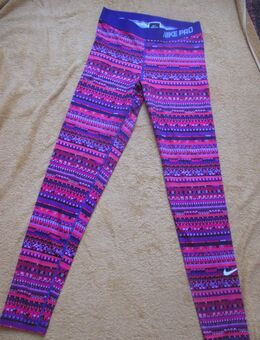 NEU * Inka- Style * Fitness * Sport * Freizeit * Yoga * Gummizug * Skinny * Legging * Jegging * Hose "NIKE PRO DRI - FIT" Gr. 34- 36/ XS- S * orange- rot * lila- violett * bunt * - Riedlingen