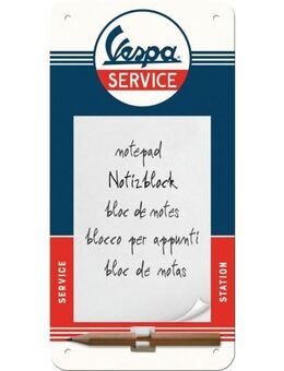 Schönes Vespa Blechschild mit Notizblock Motorroller Scooter 10x20 cm - München