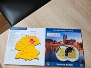 5 x 2 Euro BRD 2021 Sachsen-Anhalt "Magdeburger Dom" Stgl., Neu, OVP im Folder - Büren