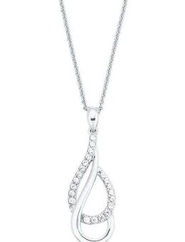 Amor Kette mit Anhänger Tropfen, mit Zirkonia (synth)