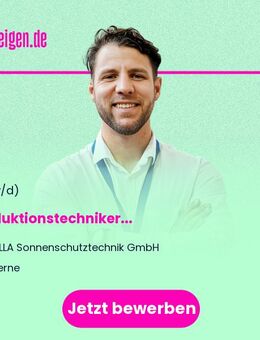 Produktionstechniker (m/w/d) - Werne