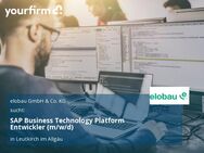 SAP Business Technology Platform Entwickler (m/w/d) - Leutkirch (Allgäu)