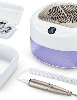 BEURER Maniküre-Pediküre-Set MP 200, professionelle Maniküre-Pediküre-Station für zu Hause, Mit Fräser, UV/LED-Lampe & Absaugung für Gel, Acryl