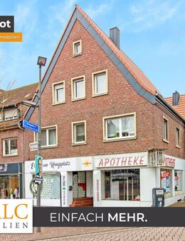 Direkt im Zentrum!! Mehrfamilienhaus mit zwei Gewerbeeinheiten und Baulandreserve im Hinterhof - Dülmen