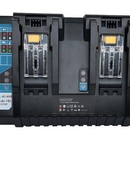 TWIN Ladegerät 9A Dual-USB-Port-Ladegerät für Makita 14,4 V 18V Akkus Ladegeräte kompatibel mit BL1860 BL1415 BL1430 BL1830 BL1840 BL1850 BL1845 DC18RA DC18RC DC18RD BL1880 BL189 - Wernigerode Zentrum