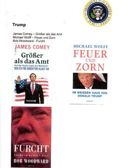 Sammlung 3 Bände (Konvolut) Präsident Trump – Ausgewählte Bücher (U.a. Comey;Wolff;Woodward) - Krefeld